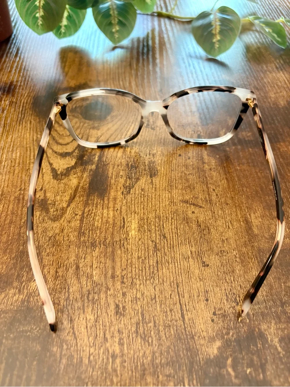 Gucci Acetate Eyeglass Frame with Green Velvet Orange Lined Case